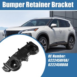 A ABSOPRO Front Bumper Bracket No.622245RB0A Right Passenger Side Bumper Bracket Replacement for Nissan Kicks 2017-2020 Plastic Black