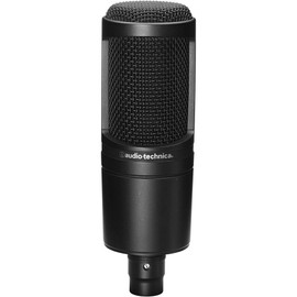 Audio-Technica AT2020 Cardioid Condenser Microphone with BAI-2X Two-Section Broadcast Arm, Pop Filter and XLR Cable