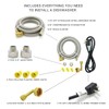 TT FLEX Universal Dishwasher Installation Kit,6 Ft Stainless Steel Dishwasher