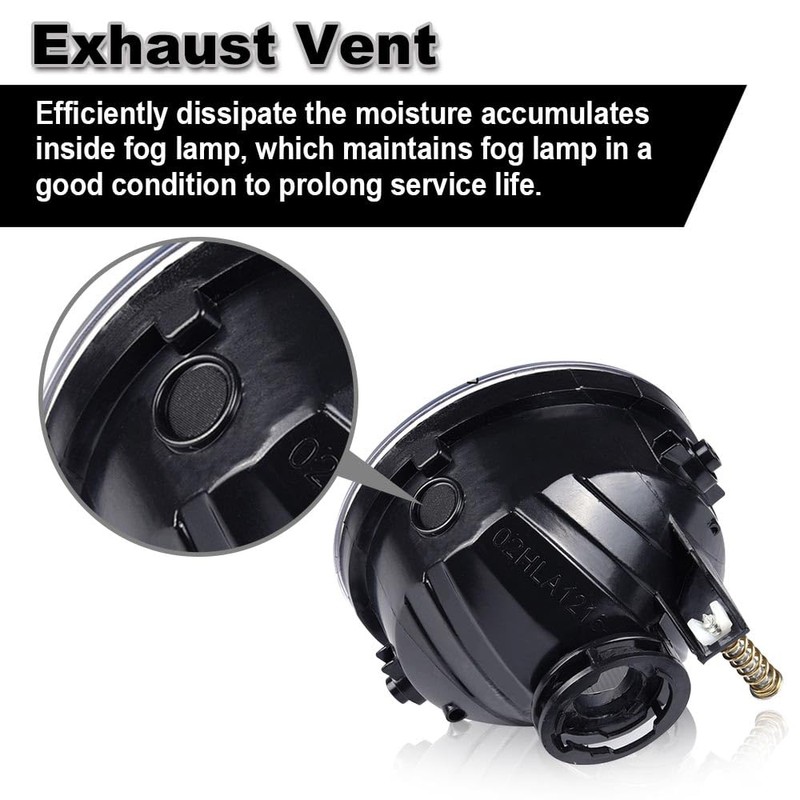 LQI Front Fog Lights Lamps Assembly Compatible with Ford F150