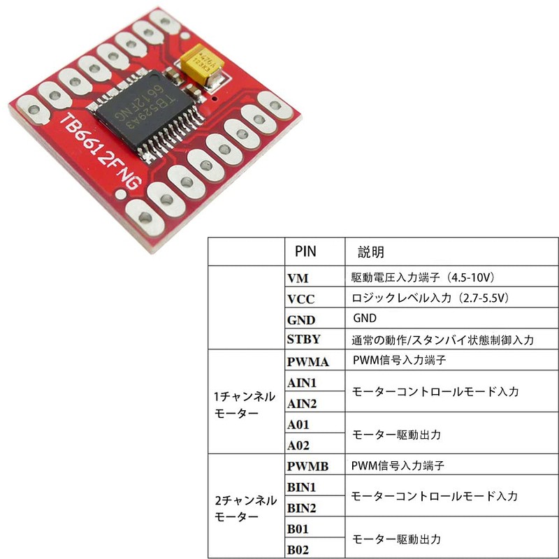 KKHMF 2pcs Dual Motor Driver Module 1A TB6612FNG for Arduino