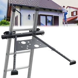 HOSKO Ladder Stabilizer, Heavy Duty Ladder Roof Stabilizer, Adjustable Leg 20-30" Extension Ladder Stabilizer for Roof Gutter