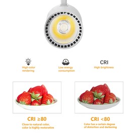 Yuemegou J&L Type Dimmable LED Track Lighting Kit, 6-Light 30W 2700lm Track Lighting System with 6.5 FT Track Rail, Kitchen Focus Art Bright Ceiling Spotlight Fixture, 6000K Cold Light, No Flicker