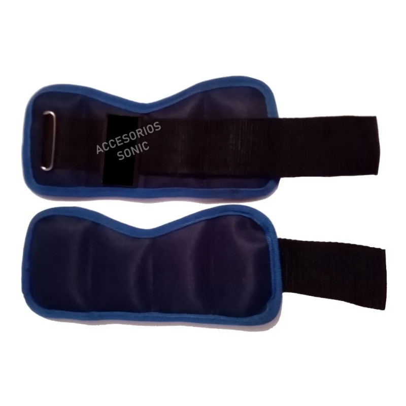 Polainas De 500g Para Muñeca Tobillos Ajustables Gym Fitness Negro