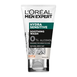 L'Oréal Paris Men Expert Hydra Sensitive Soothing Face Wash For Men, Alcohol-Free, for Sensitive Skin, 100ml