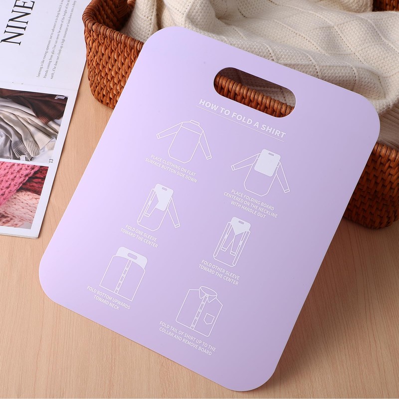 Alipis 2Pcs Shirt Folder Boards, Plastic Clothes Folding Boards T