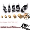 SICWOOD 5PCS Wood Plug Cutters Set, Wood Tenon Maker Dowel