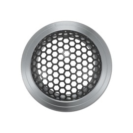 ACROPIX Universal 1.5" Car Speaker Grills Cover Mesh Round 1.5 Inch Audio Speaker Subwoofer Guard Protector Case Iron Aluminum Alloy Gray Black - Pack of 1