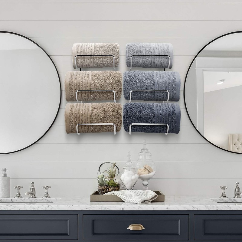 Sorbus Towel Holder for Bathroom Wall - 6 Level Wall