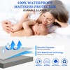Mattress Protector Waterproof Double 135x190cm, Fitted Sheet, Rubber Band Mattress
