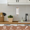2 Pcs Wooden Kitchen Roll Holder Under Cabinet Wall Mounted,