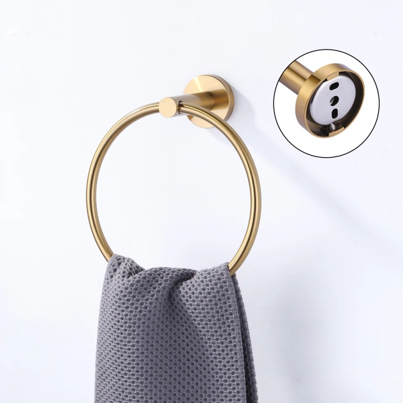 Elegant Lever Design Bathroom Accessories Single Towel Bar Robe Hooks