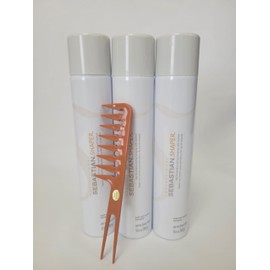 Shaper - Hold And Control Hairspray - 10.6 Ounce - Includes Steel Comb Black Pack Of 3