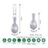 Boundless Voyage Titanium Folding Spoon Spork Fork Set Outdoor Camping