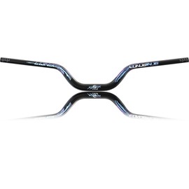 Mountain Bike Handlebar, 31.8mm, 35/50/70/90/120mm Rise Options, 780mm Cutable Width, Lightweight T6 Aviation Aluminum for MTB Trail Commuter Bikes, Durable Ergonomic Chameleon Pattern