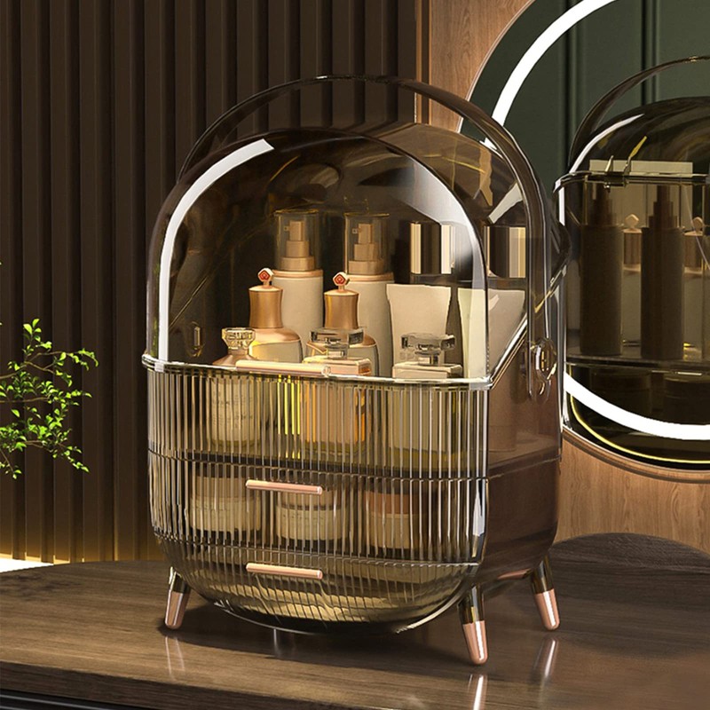 Ergocar Portable Retro Series Multi-Function Make Up Case Dustproof Cosmetic