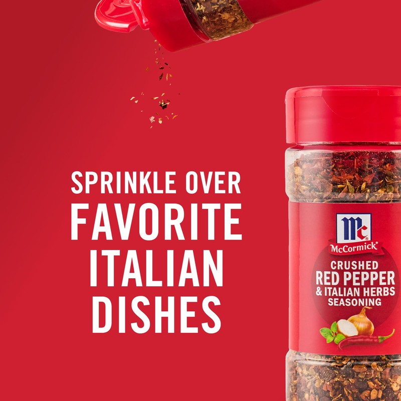 McCormick Seasoning, Crushed Red Pepper & Italian Herbs, Robust Italian