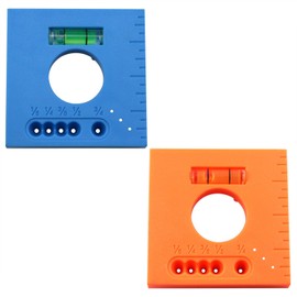 FINBe Mark Offset Ruler with Horizontal Bead Offset Trimming Gauge for Cutting Parallel Line Offset Marking Tool for Easy Scribing Trim for a Perfect Fitting 2pcs (Orange + Blue)