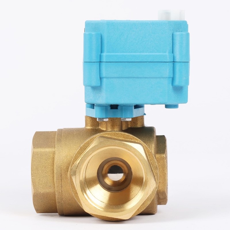 U.S. Solid 1" 3 Way Stainless Steel Motorized Ball Valve