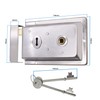 Traditional Rim Sashlock Satin Chrome Surface Mounted Lock 156 x