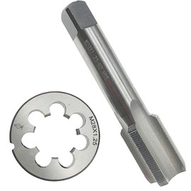 M28 X 1.25 Tap and Die Set RH Right Hand Straight Fluted Machine M28x1.25 Tap Die Threading Tool, M28x1.25 Thread Tap and Die RH Hand Tool