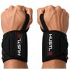 Hustle Athletics Wrist Wraps Weightlifting - Best Support for Gym