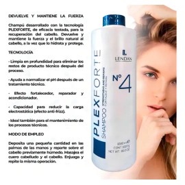 Lendan Plexforte No.4 Shampoo Cabello Dañado Reparación 1 L                                                                                           