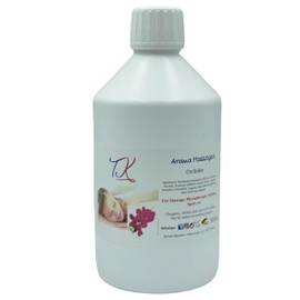 500 ml Aroma Massage Oil - Orchid for Massage, Physiotherapy, Wellness and Much More, Artificial Product Quality (0.5 L, Orchid)