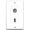 RiteAV - 1 USB-A and 1 HDMI Port Wall Plate,