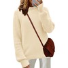 Zeagoo Women's 2025 Fall Turtleneck Sweaters Trendy Loose Long Sleeve
