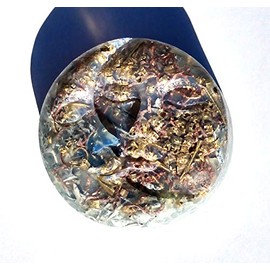 Sun-Moon Orgone Generator, Orgonite Energy Accumulator Tower Buster, EMF Protection (Clear)