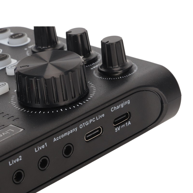 Live Sound Card with Multi Sound Effects Bluetooth Noise Reduction