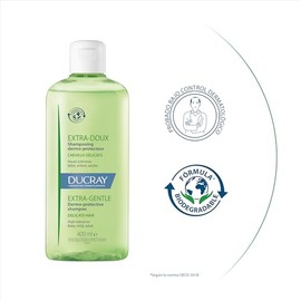 DUCRAY, Extra Suave, Shampoo de Uso Diario, Fórmula Biodegradable, Para Bebés, Niños y Adultos, 200ml