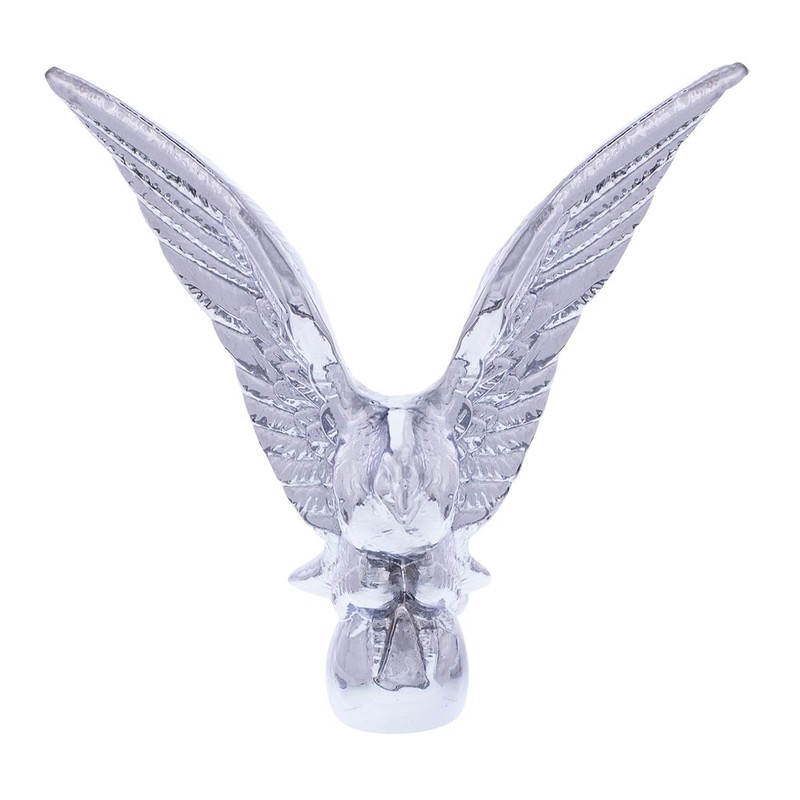 United Pacific 72007 Chrome American Eagle Hood Ornament, Metal Construction,