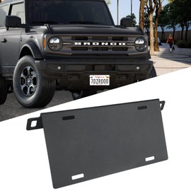 LINKCRO Front License Plate Frame for Ford Bronco, Aluminum Alloy License Plate Mounting Bracket Holder for Ford License Plate Accessories 2021 2022 2023