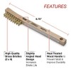 Lincoln Electric K3183-1 Brass Wire Brush, 2 x 9 Bristle