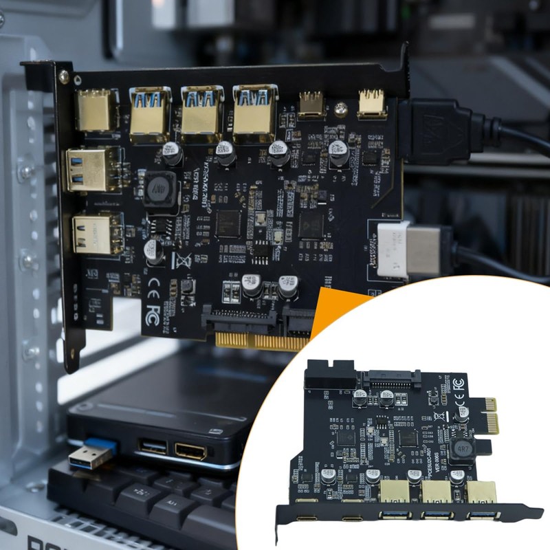 Durlo PCIe to USB 3.2 Gen 2 Expansion Card –
