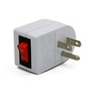Wideskall® White Grounded On/Off Power Switch with Red Light 3