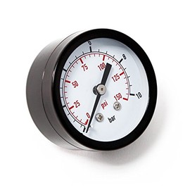 50mm Pressure Gauge i.e. for Pressure Vessel axial 1/4" 0-10bar 0-140PSI