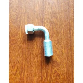 Unbranded A/C BEADLOCK FITTING CRIMP ON FEMALE O RING 90 Degree # 6 REDUCED BARRIER hose