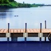 tonchean 4 Pack Stationary Dock Side Leg Pipe Holder Brackets,