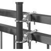 STORM-PROOF Charlie Parasol Holder Balcony Railing Set of 2 Metal