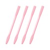 4PCS Non Stick Eyebrow Wax Sticks, Silicone Wax Spatula Reusable Waxing Applicator Hard Wax Sticks for Home Salon Body Use