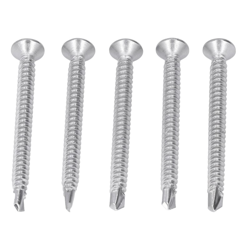 200Pcs Self Drilling Screw Cross Countersunk Head 410 Stainless Steel
