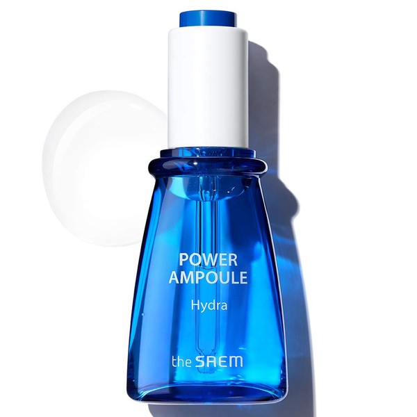 [the SAEM] Power Ampoule Hydra 35ml (1.2 fl.oz.) - 5 Kinds of Hyaluronic Acid and Mineral Water, Inner Skin Hydrating Facial Serum, Non-Sticky Texture, Skin Irritation Tested
