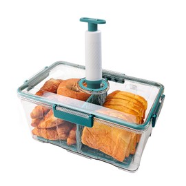 CTANCIFANG Bread Box for Kitchen Countertop, Airtight Bread Box Bread Storage Container with Time Recording Lid Bread Keeper for Homemade Breads, Toast, and Cookies