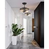 EAPUDUN Semi Flush Mount Ceiling Light, 2-Light Modern Light Fixture