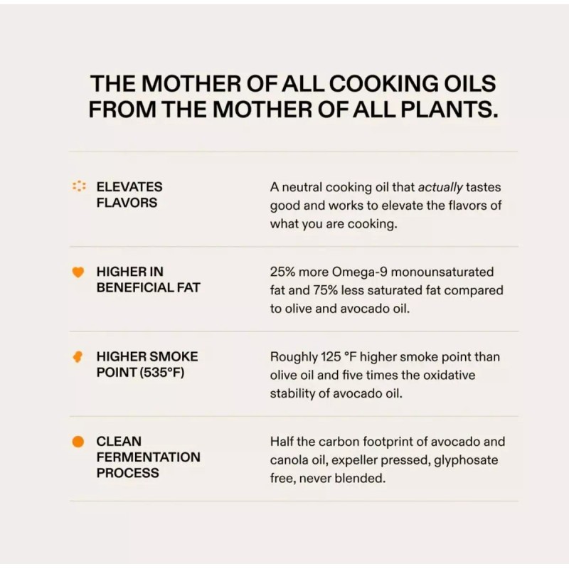 Algae Cooking Club Chef-Grade Algae Cooking Oil, 16oz, Omega-9, 535