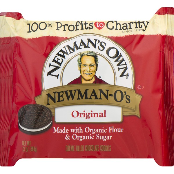 Newman's Own Newman-O's Sandwich crèmes, Original, 13 Ounce (Pack of