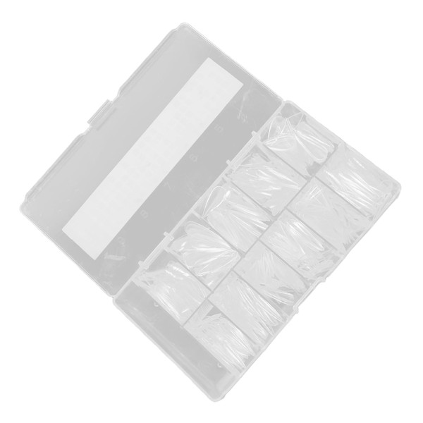 FOMIYES Comfortable Pcs Thin Almond Nail Tips Full Cover Press